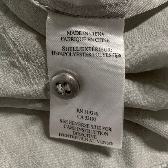 Helmut Lang S Gray Split Back Button Front Long Sleeve Shirt Silky Minimalist - Picture 8 of 8